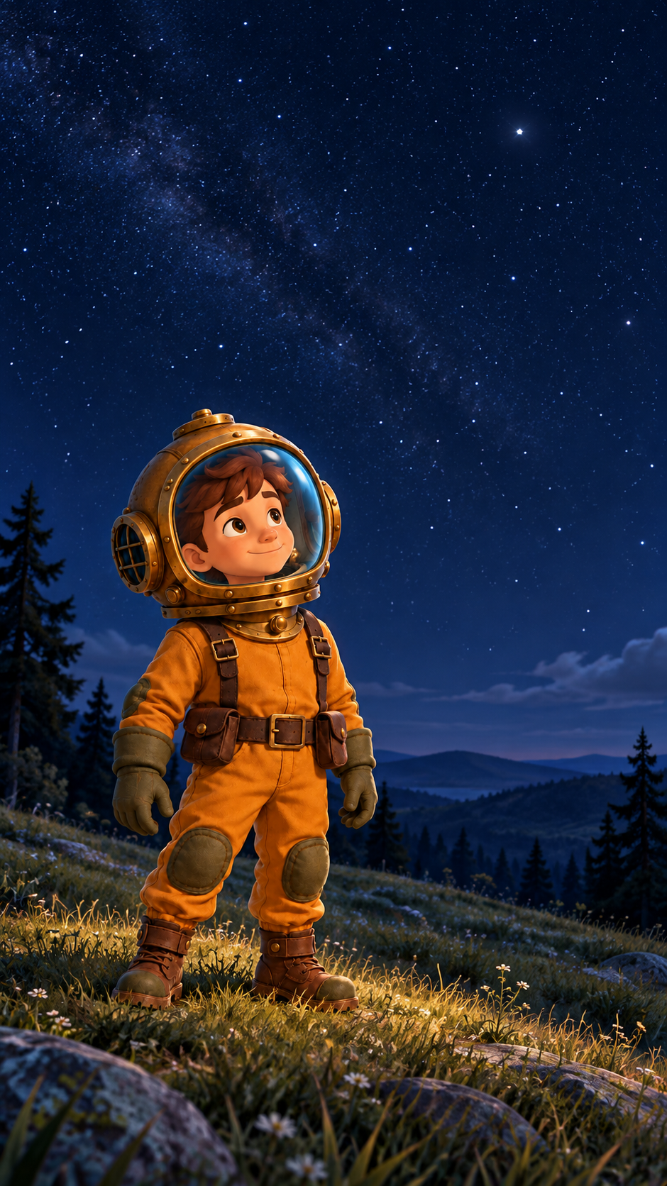 NERO looking up at the stars